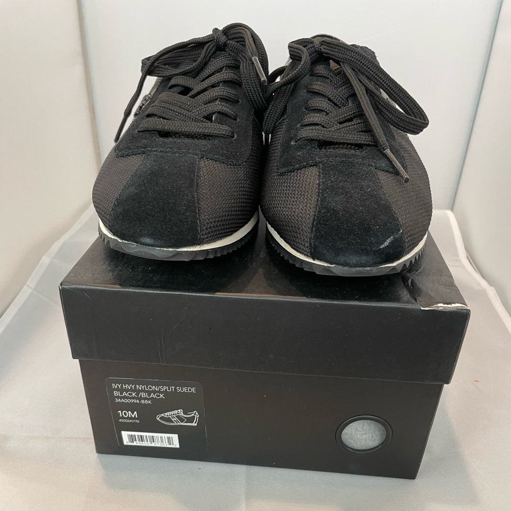 Coach Black Heavy Nylon/Split Suede Shoe
